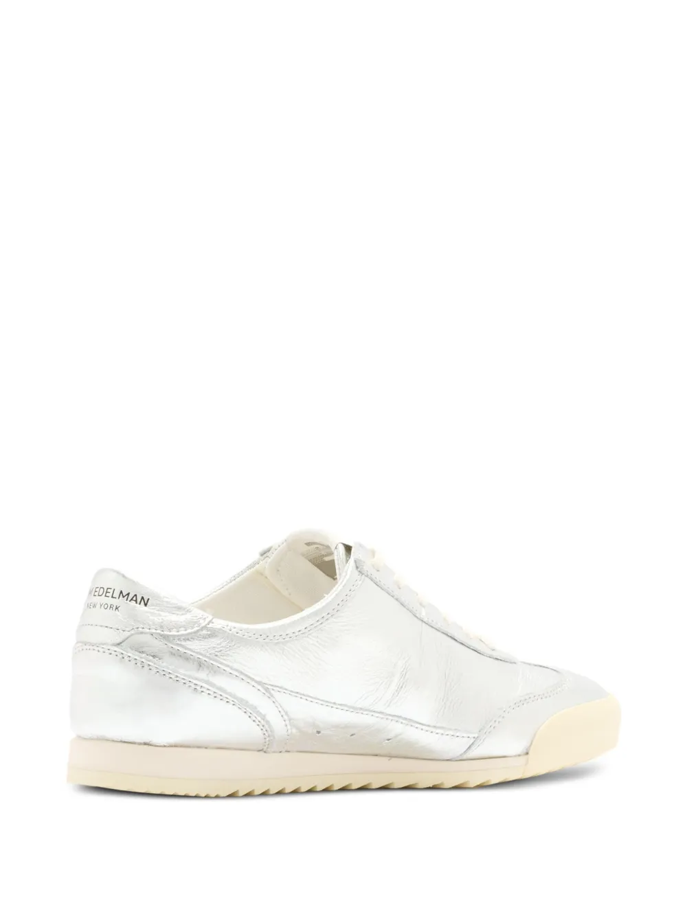 Sam Edelman Logo-embroidered Sneakers In Silver