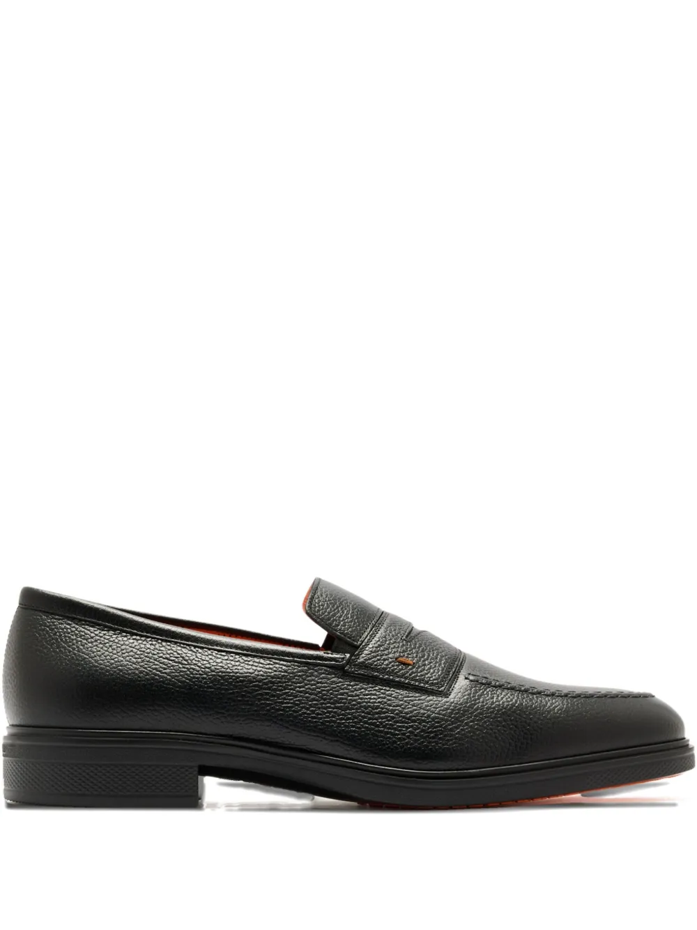 Santoni leather loafers - Black