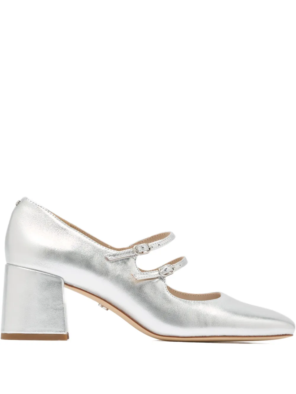 Sam Edelman 60mm Strap Pumps In Silver