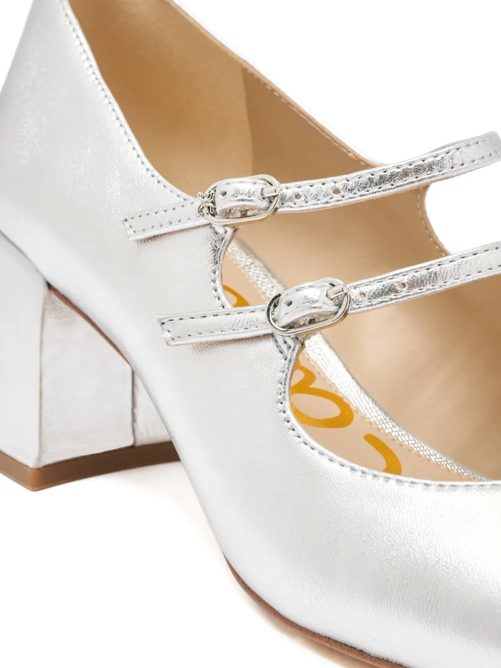 Sam Edelman 60mm Strap Pumps In Silver