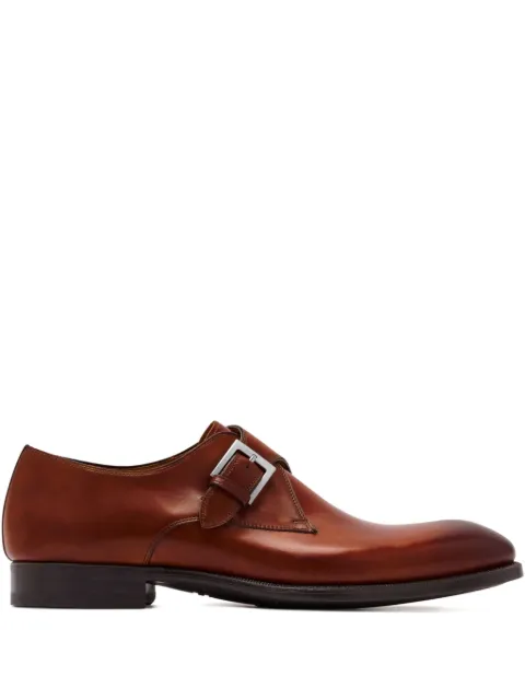Magnanni leather monk shoes