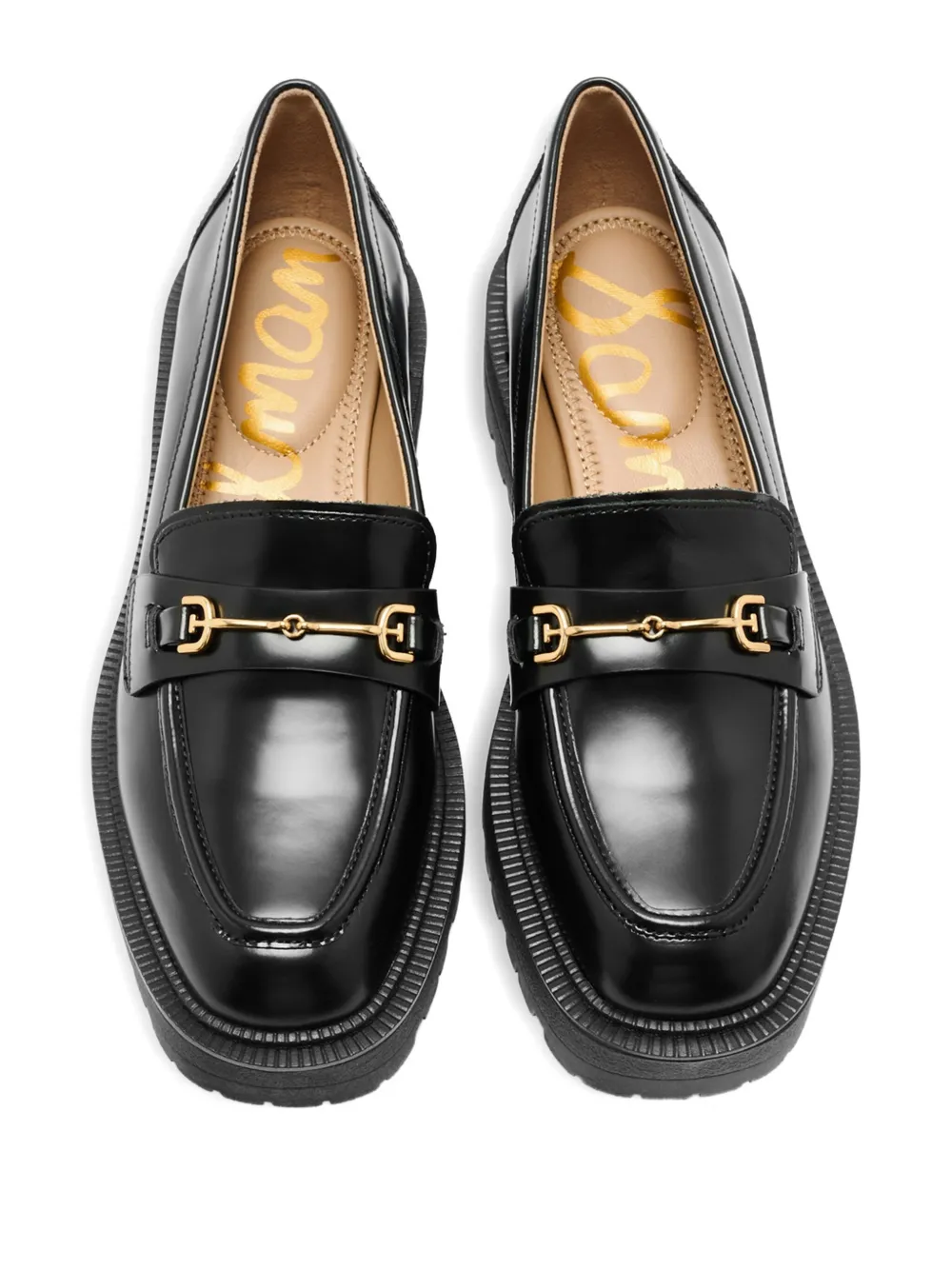 Sam Edelman Lea loafers met plateauzool Zwart