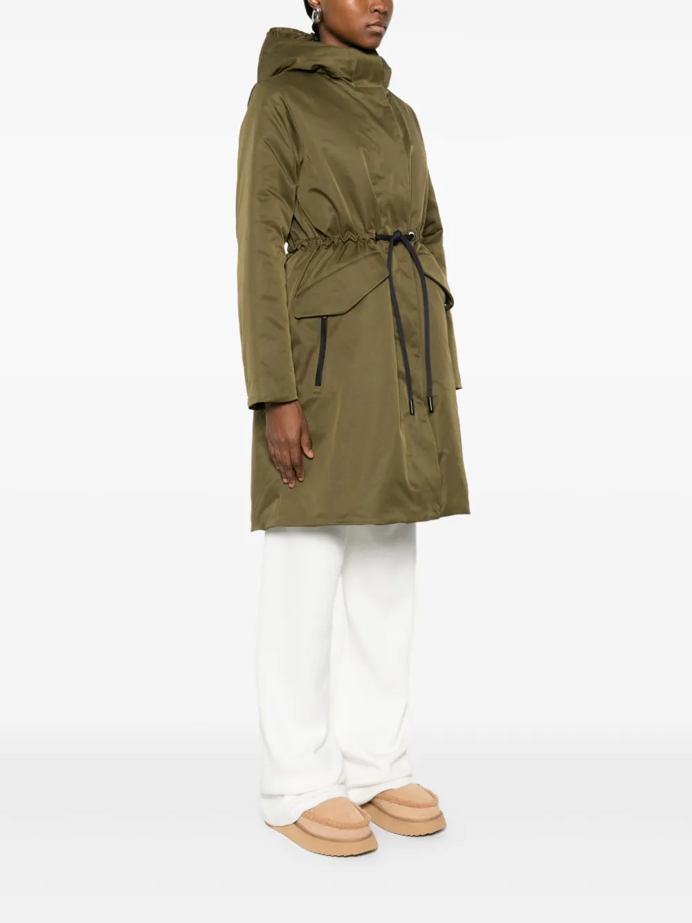 Save The Duck Joel jack met capuchon Groen