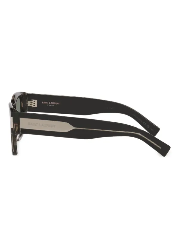 Saint Laurent Eyewear SL 617 rectangle-frame Sunglasses | Green