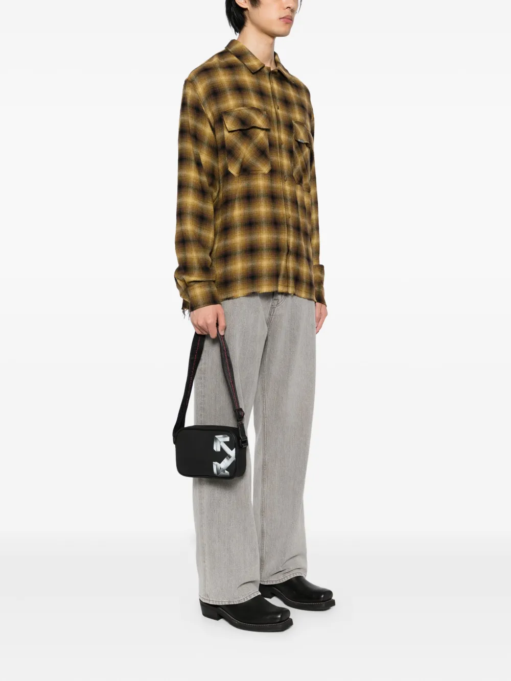 Off-White Heritage messengertas - Zwart