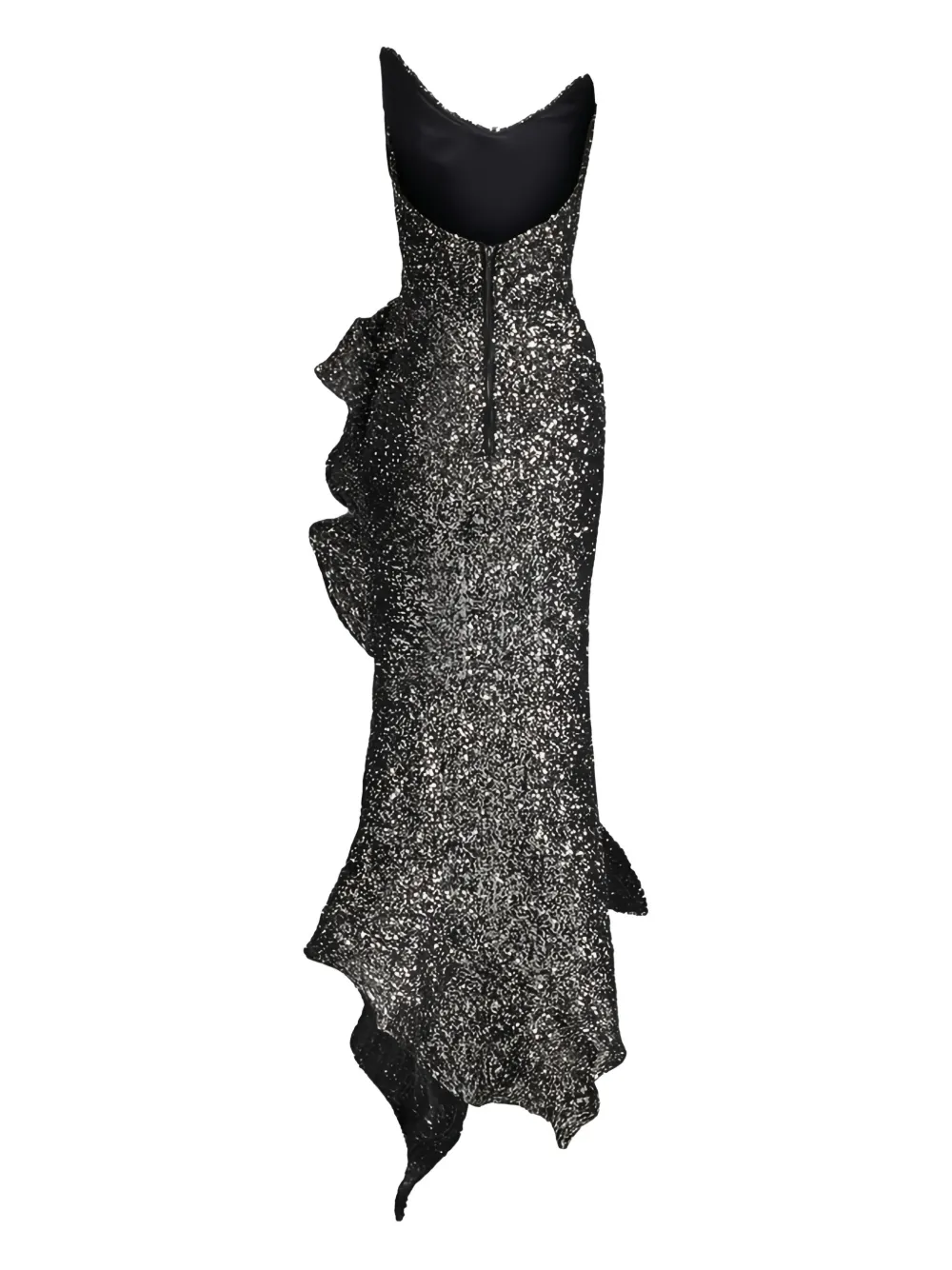 Maticevski Jurk met ruches Grijs