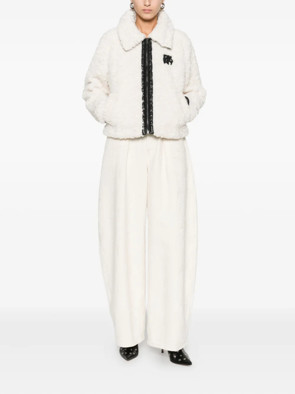 DKNY logo-patch zip-up jacket | Bomber Jackets | Image 2