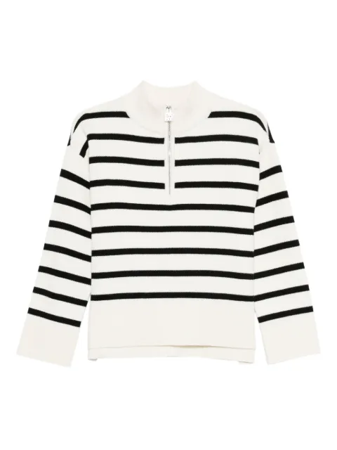 DKNY — striped half-zip jumper