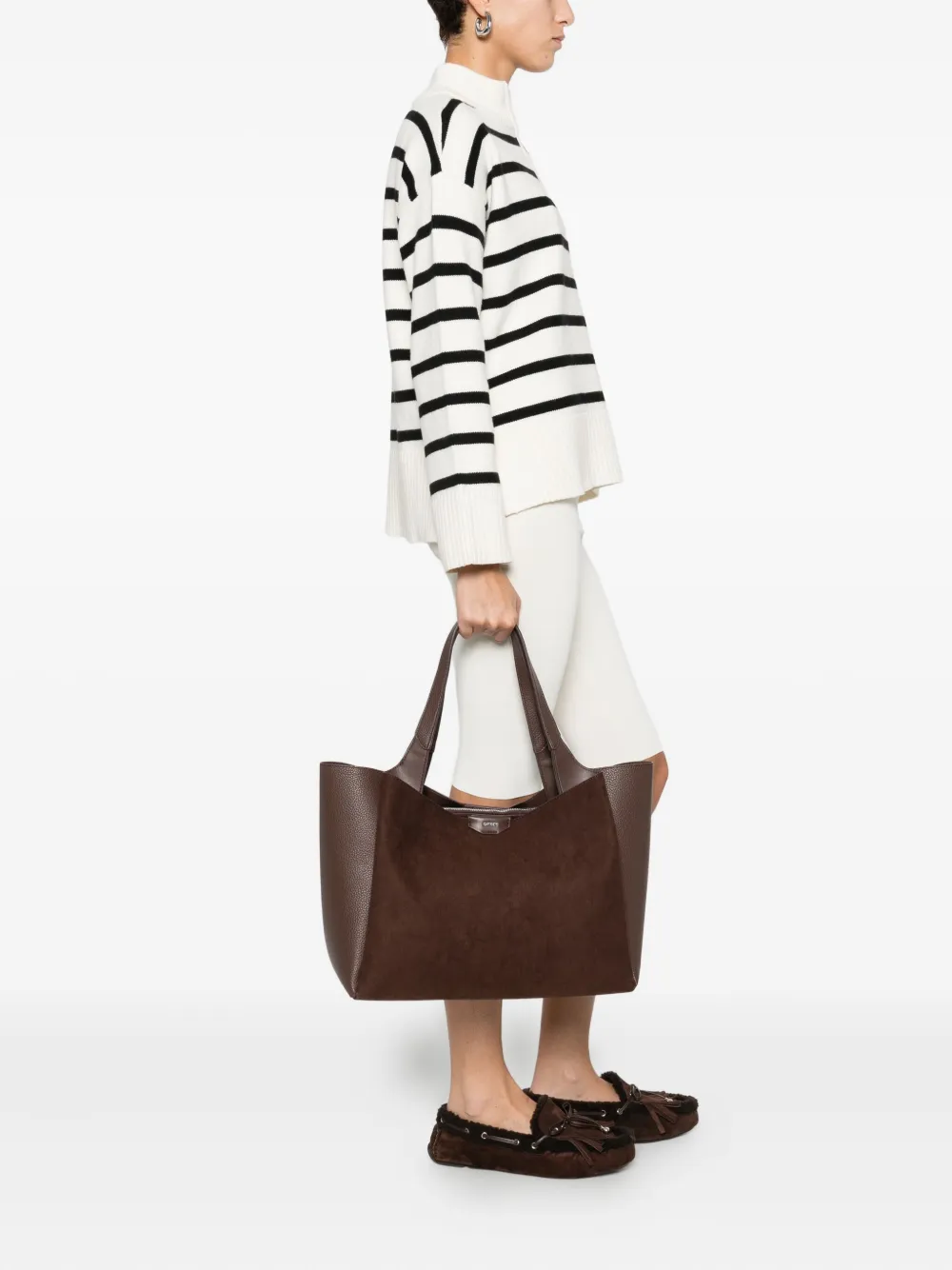 DKNY logo-lettering tote bag - Bruin