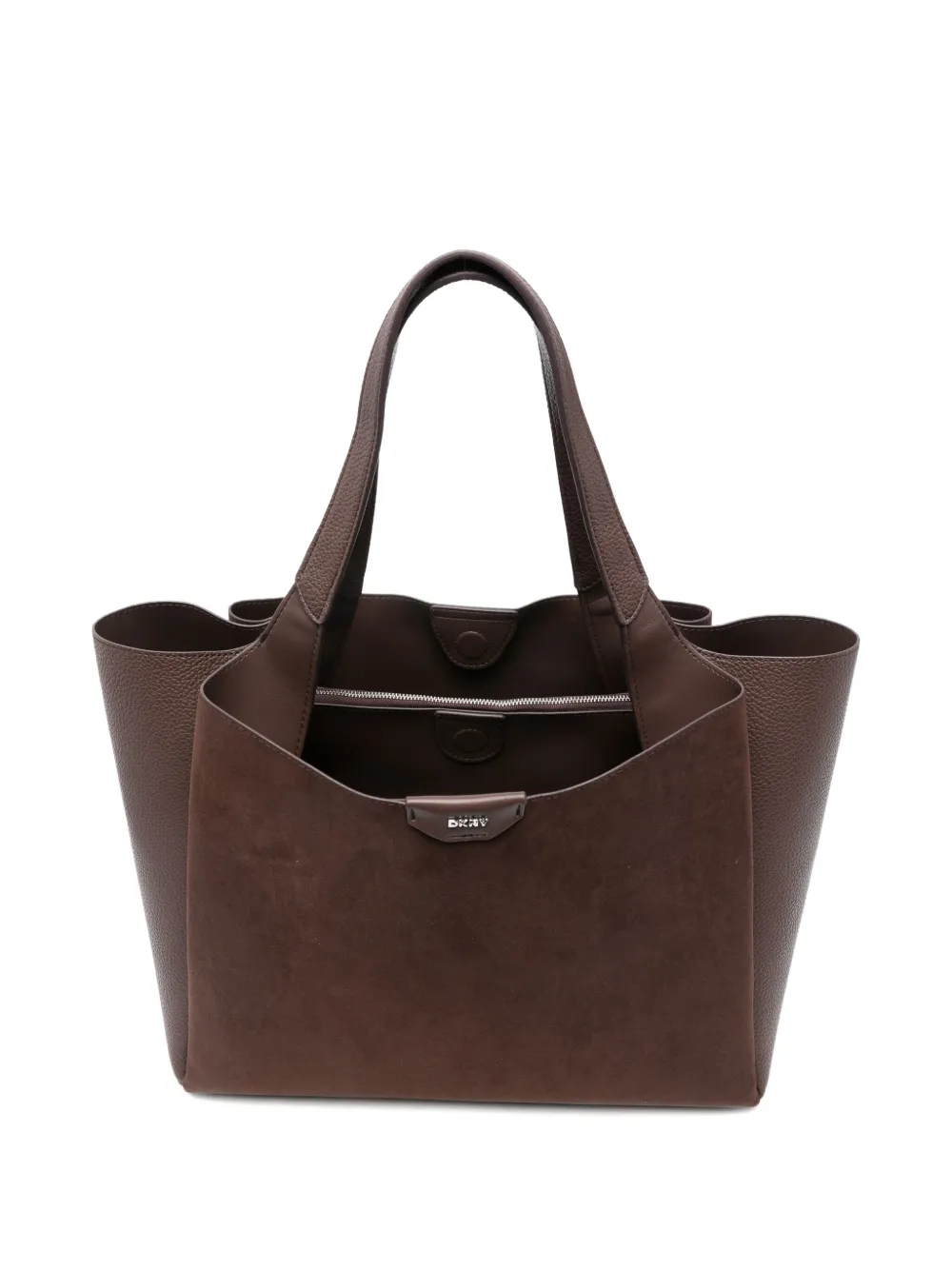 DKNY Shopper met logo Bruin
