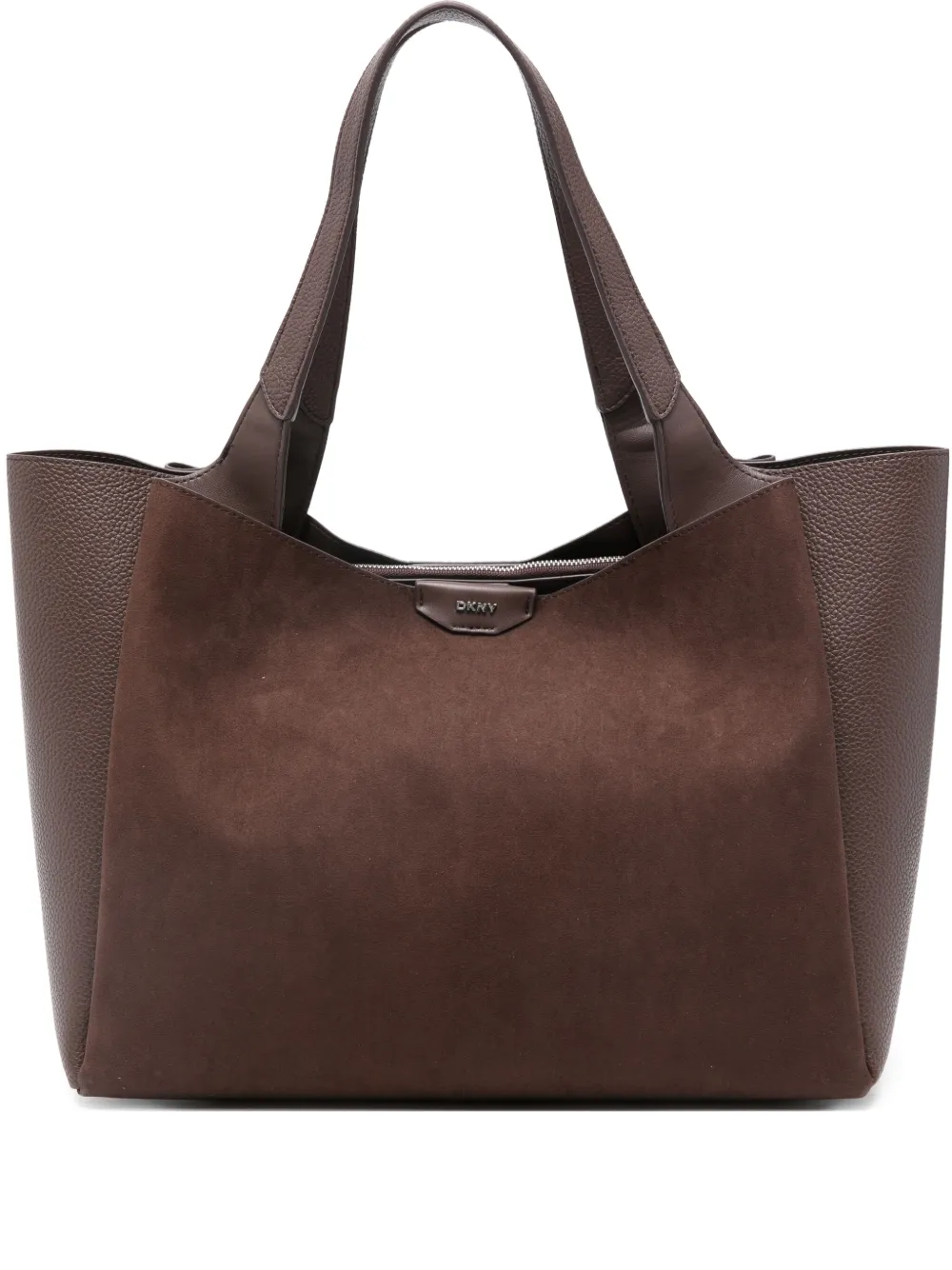 DKNY Shopper met logo Bruin