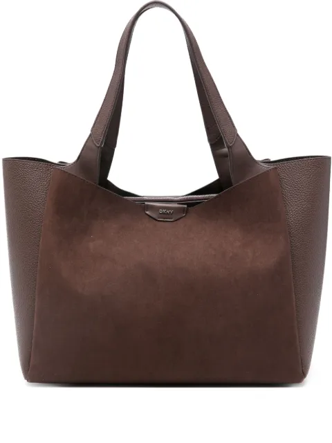 DKNY logo-lettering tote bag
