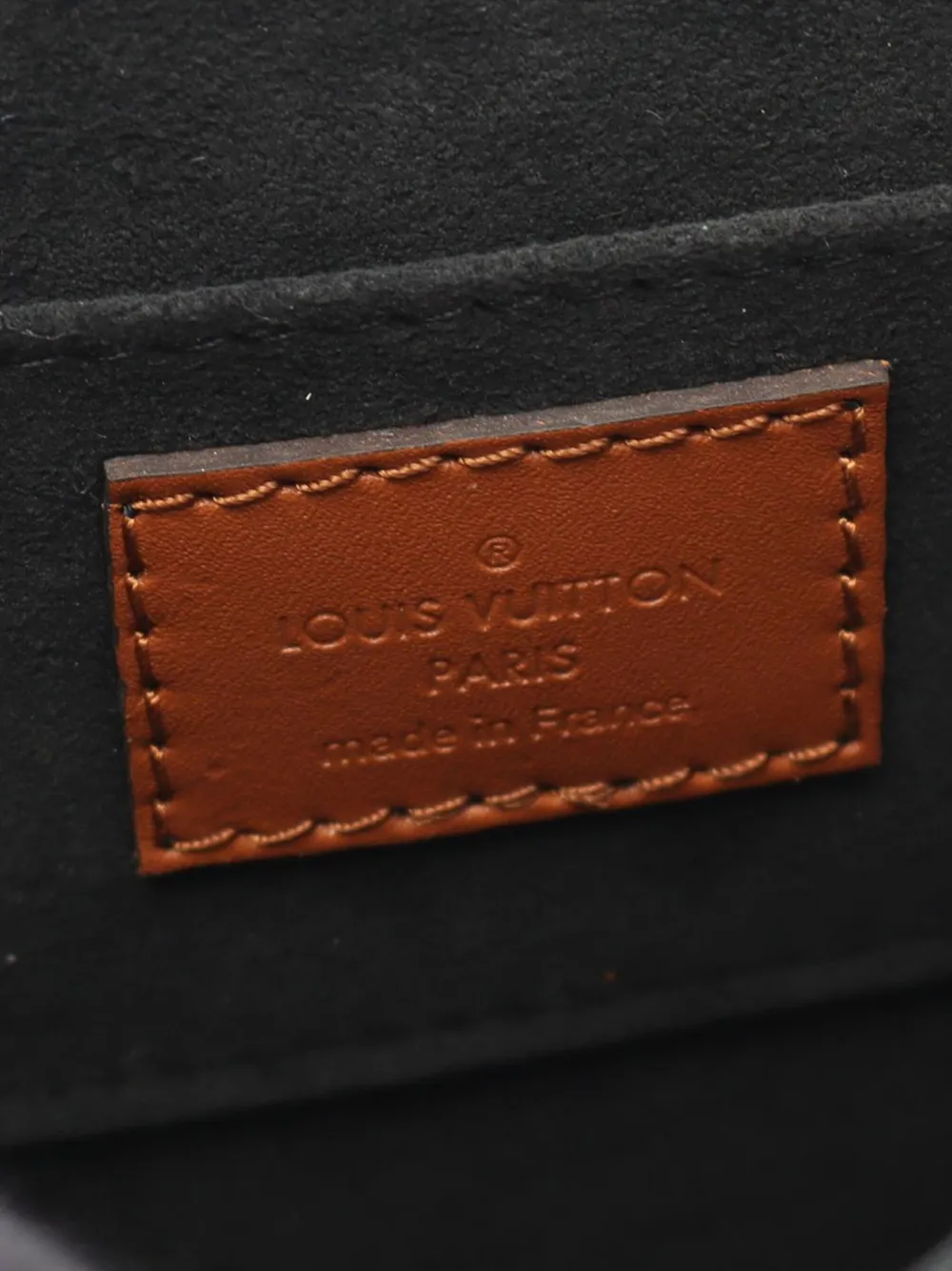Pre-owned Louis Vuitton 2021-2025 Monogram Reverse Dauphine Wallet On Chain Crossbody Bag In Brown