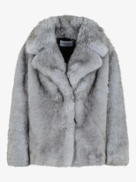 STAND STUDIO Valentina faux-fur jacket