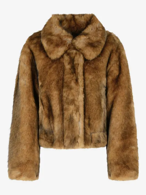 STAND STUDIO Lena faux-fur jacket