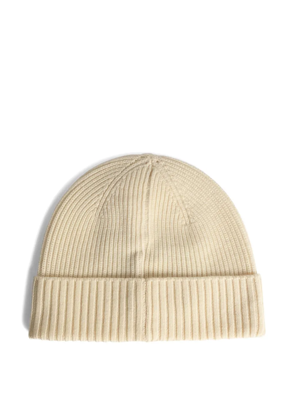 Seven Gauge Ribbed Turn-up Beanie In Neutral