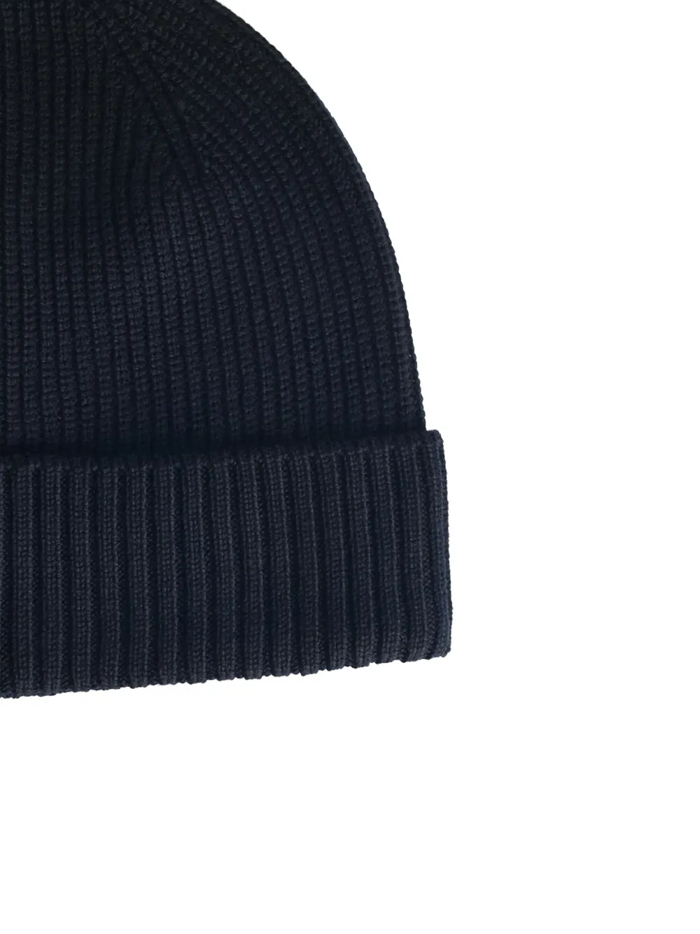 Seven Gauge Ribbed Beanie In Blue