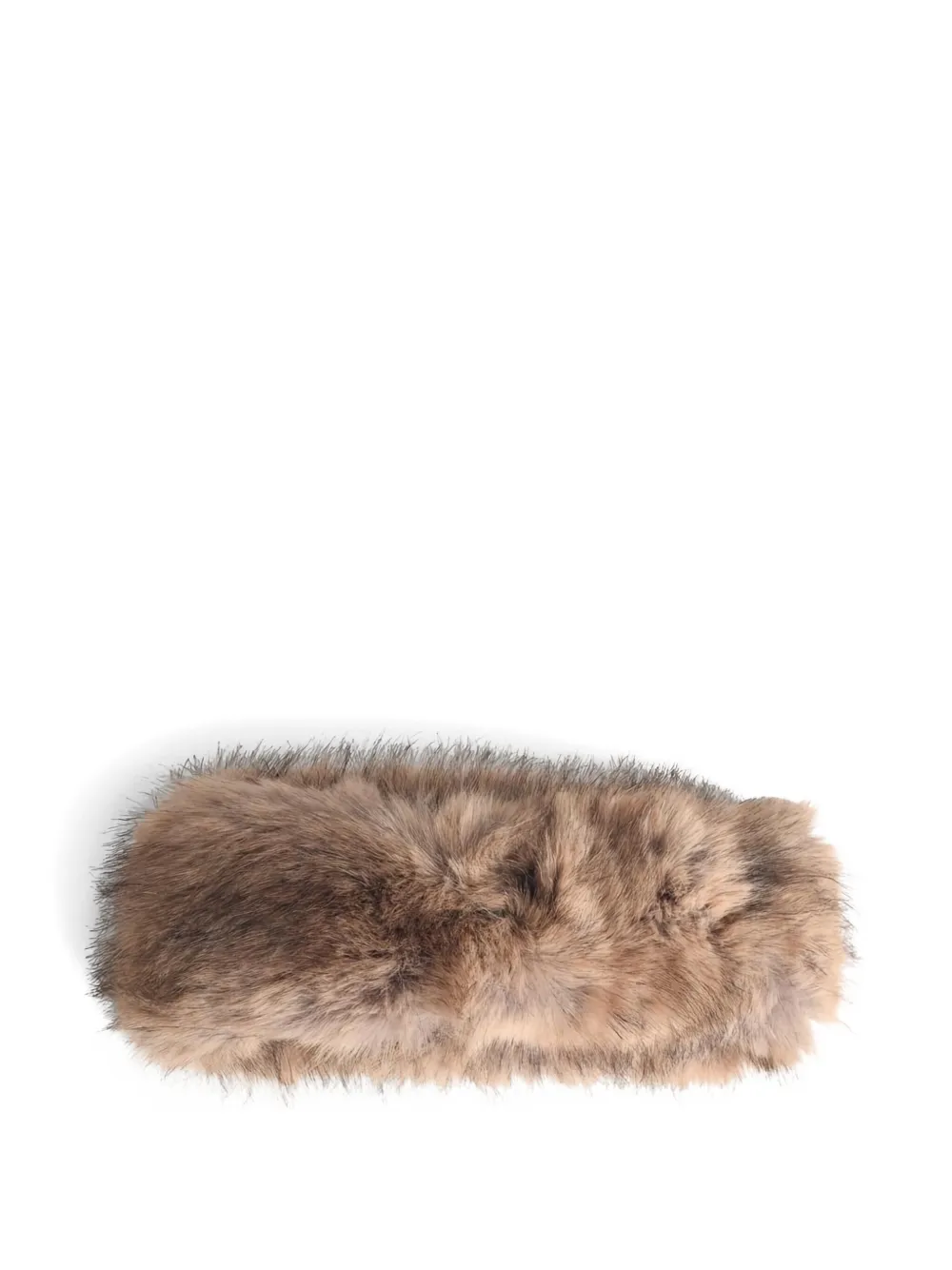 Stand Studio Zephyra Headband In Fur In Brown