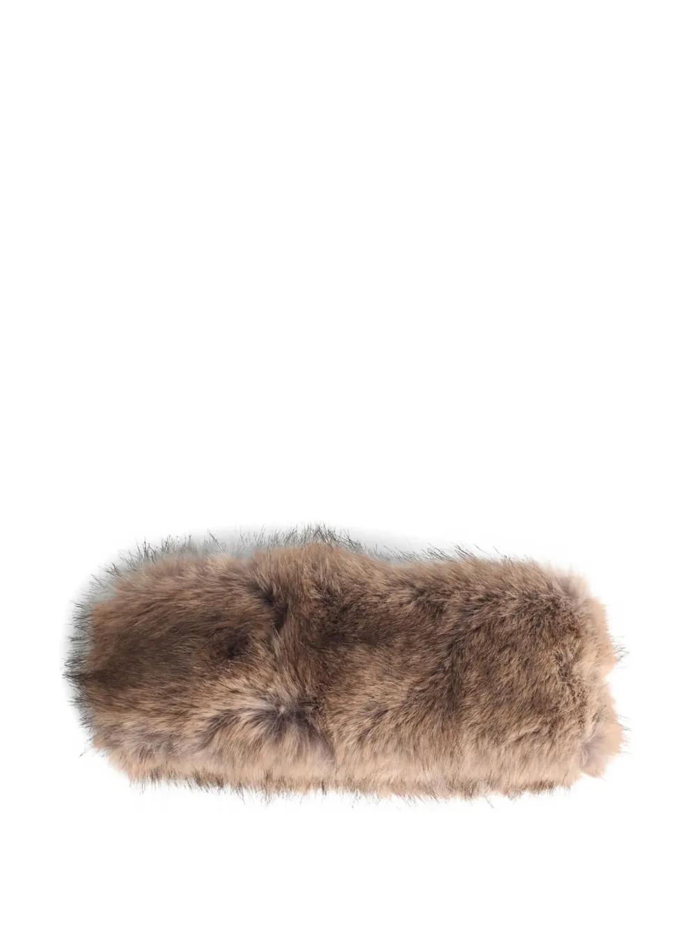 Stand Studio Zephyra Headband In Fur In Brown