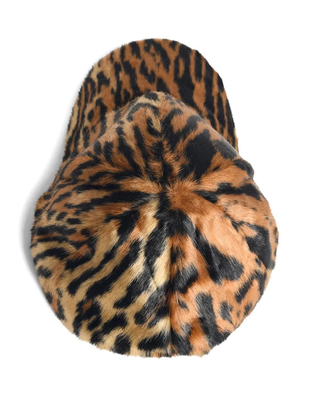 Stand Studio Cyrene Animalier Faux-fur Cap In Brown