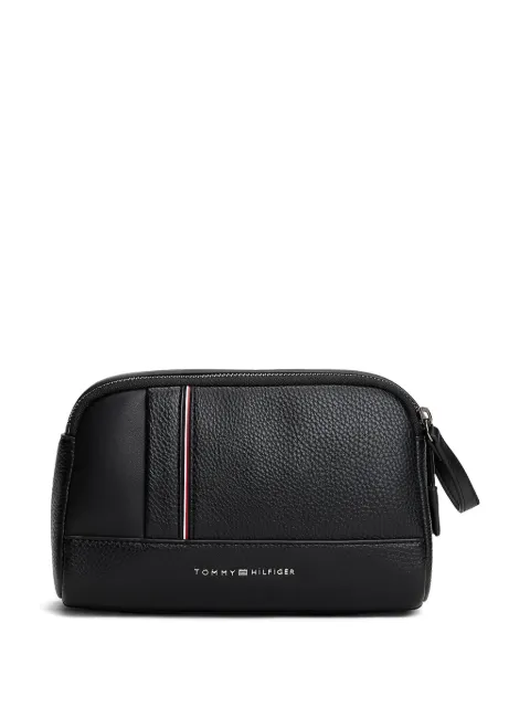 Tommy Hilfiger stripe zip wash bag