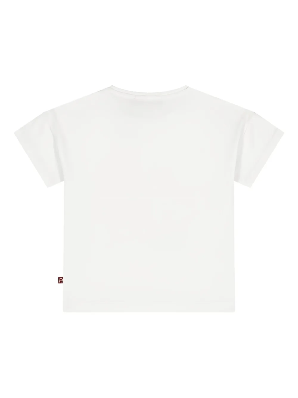 Aigner Kids T-shirt met logoprint Wit