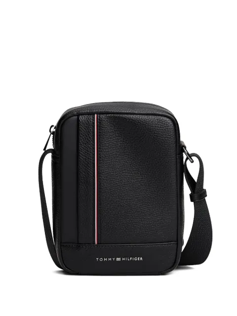 Tommy Hilfiger mochila tipo mensajero con motivo rayas