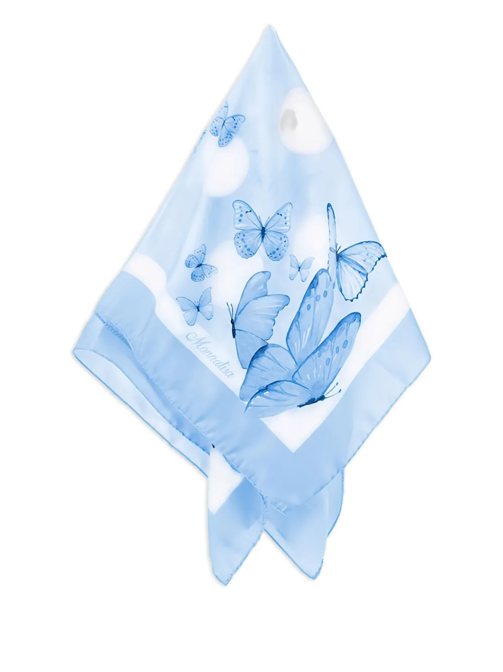 Monnalisa butterfly polka-dot handkerchief | Blue | Image 1