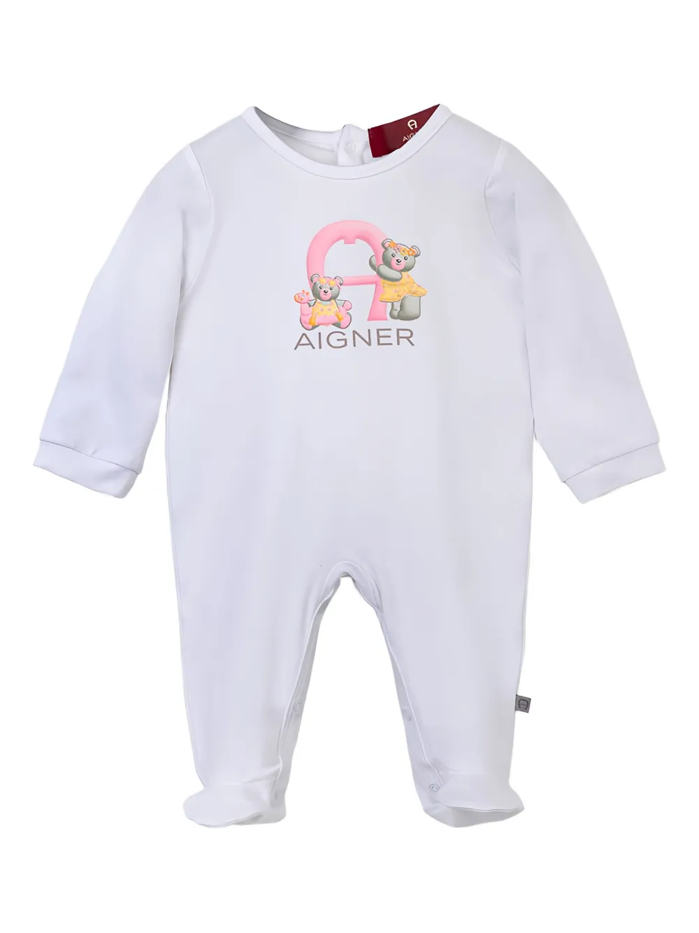 Aigner Kids Pyjama met grafische logoprint Wit