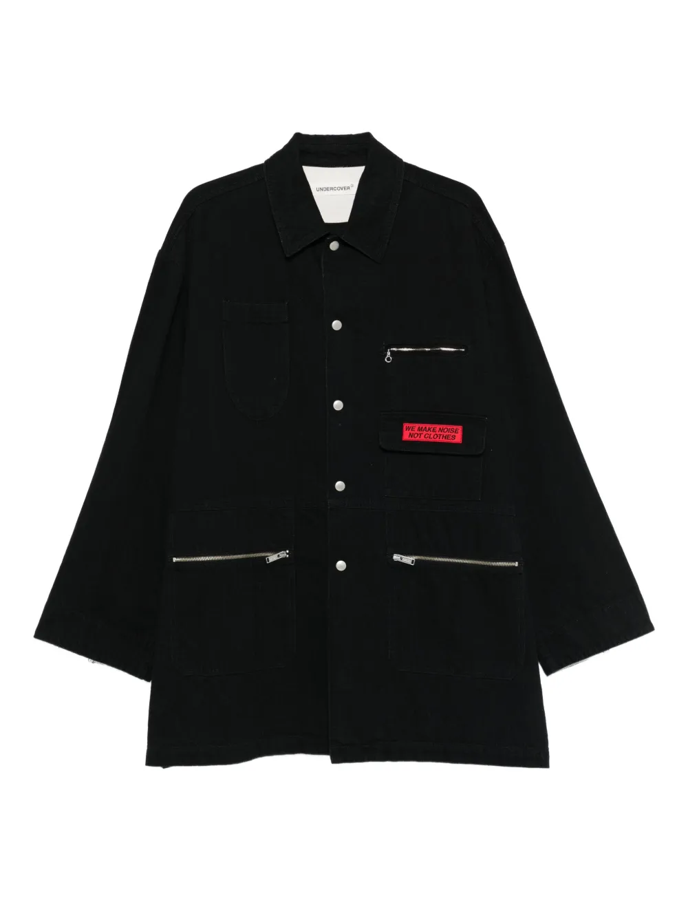Undercover sobrecamisa de algodón | negro | Image 1