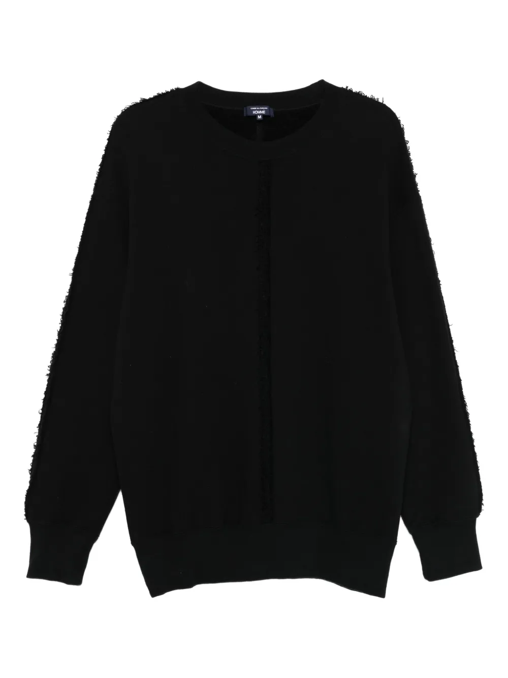 Comme des Garçons Homme frayed-edge sweatshirt – Black Comme des Garçons Homme frayed-edge sweatshirt – Black