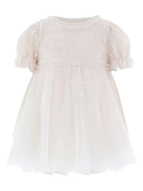 NEEDLE & THREAD KIDS vestido de tul manga corta