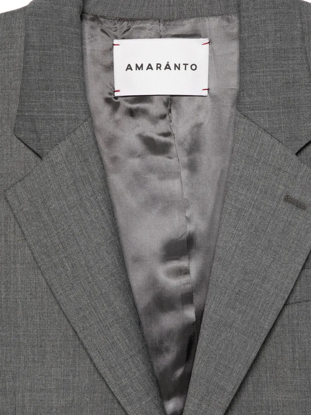  Amaránto Single-breasted Blazer - Grey 