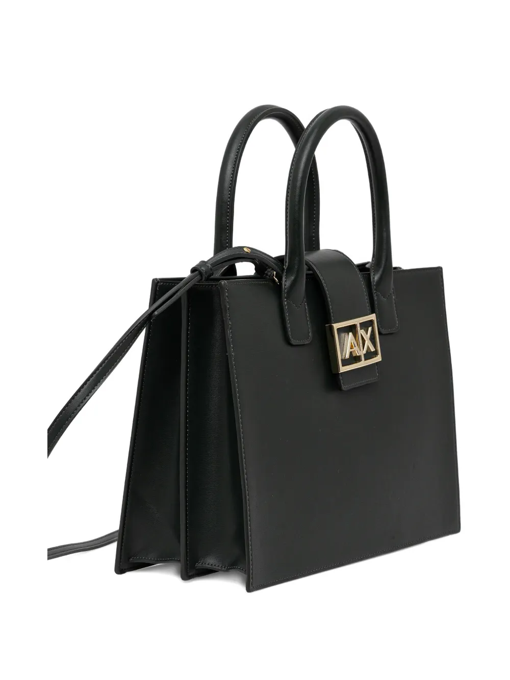 Armani Exchange logo-metal tote bag - Groen