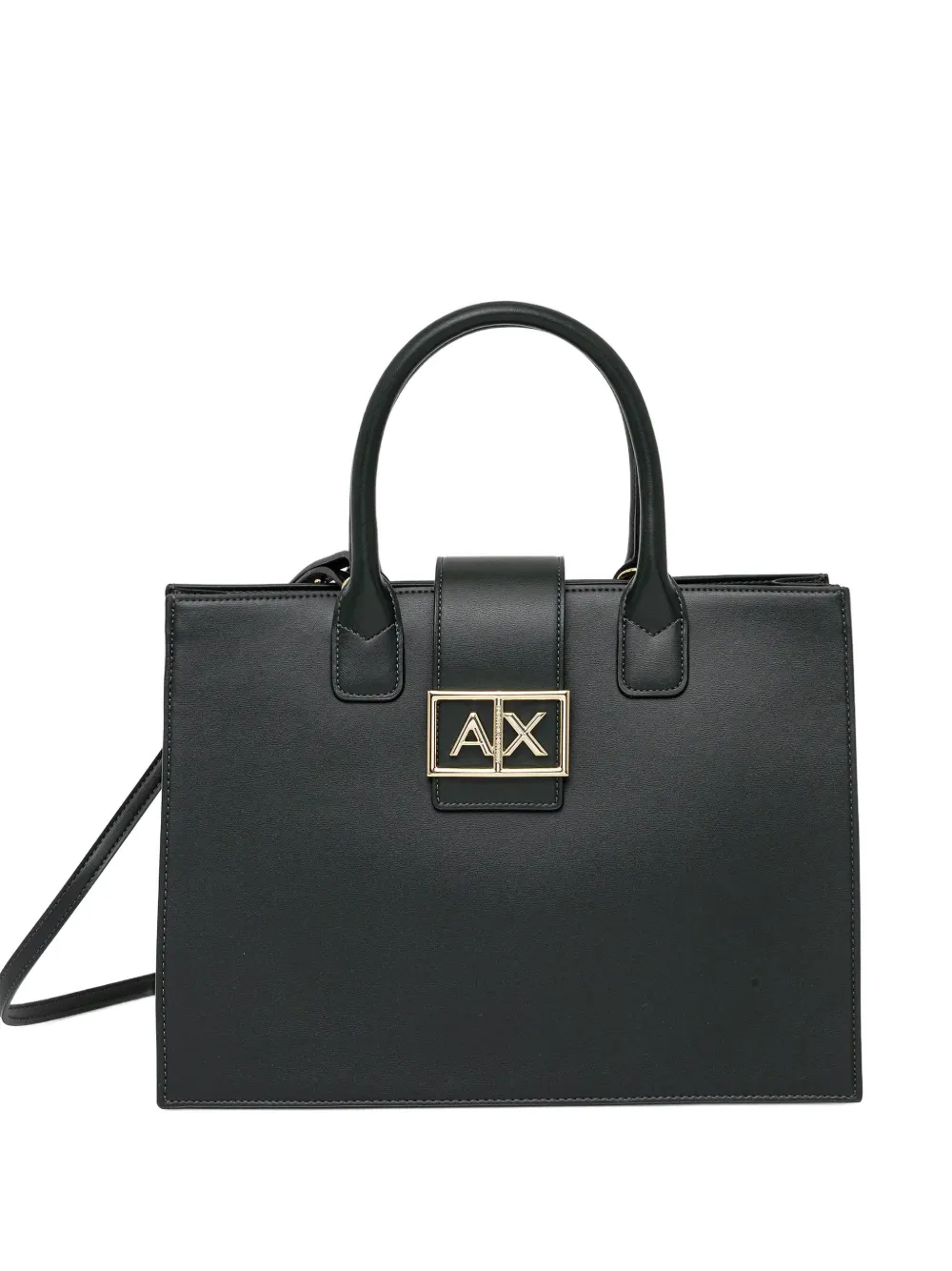 Armani Exchange logo-metal tote bag - Verde