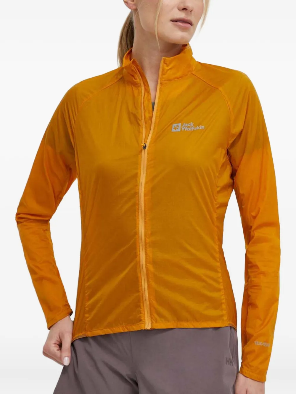 JACK WOLFSKIN Gravex Wind zip-fastening performance jacket - Gelb