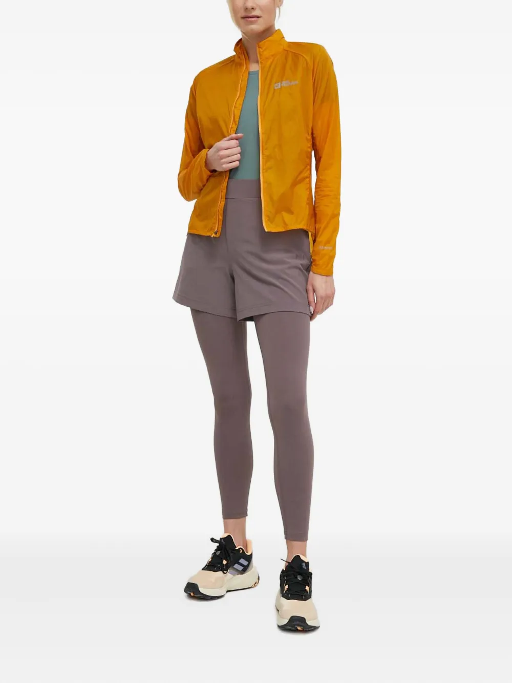 JACK WOLFSKIN Gravex Wind trainingsjack met ritssluiting - Geel