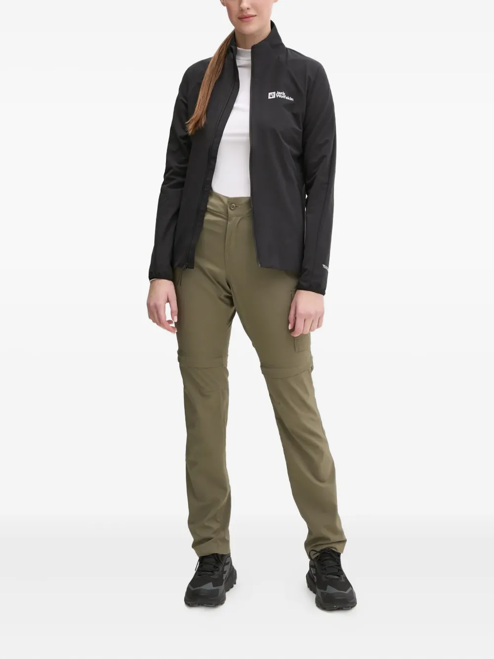 JACK WOLFSKIN Prelight Stride zip-up performance jacket - Zwart