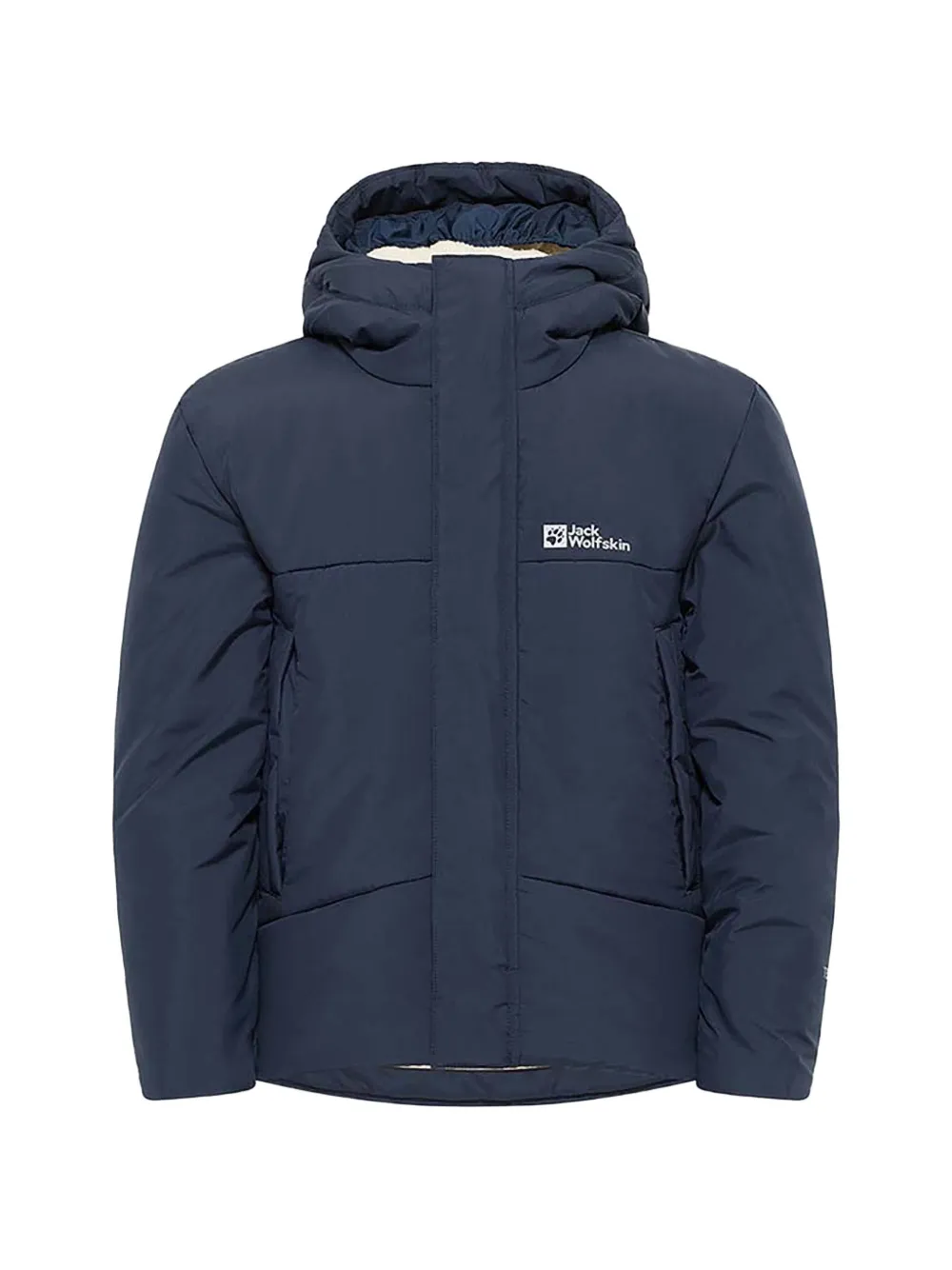 JACK WOLFSKIN hooded puffer jacket - Blu