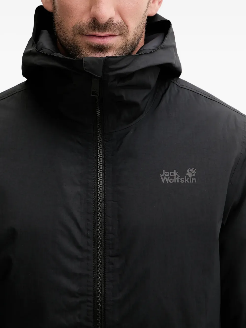 JACK WOLFSKIN Jack met capuchon Zwart