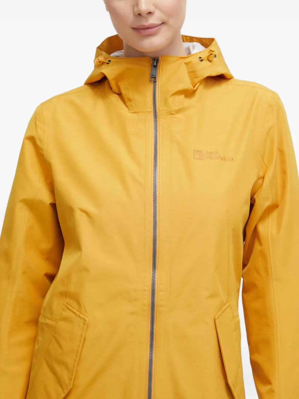 JACK WOLFSKIN Dakar parka met capuchon en rits Geel