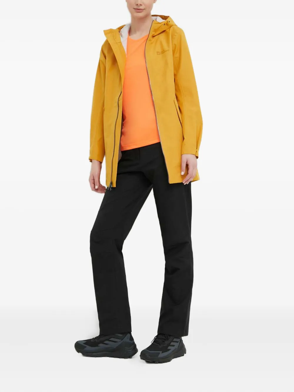 JACK WOLFSKIN Dakar parka met capuchon en rits Geel