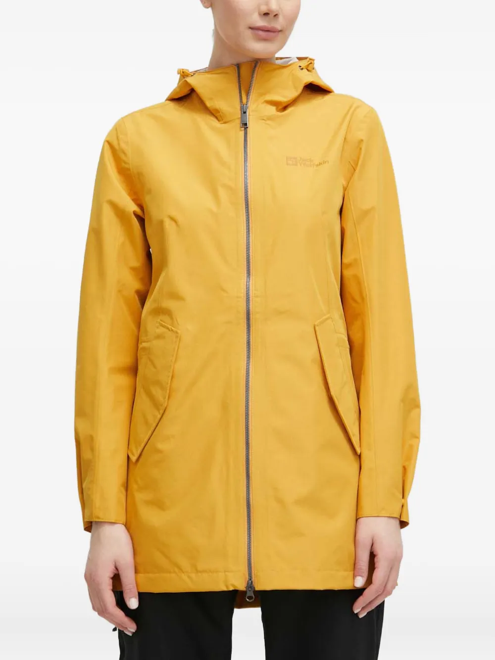 JACK WOLFSKIN Dakar hooded zip-up parka - Giallo