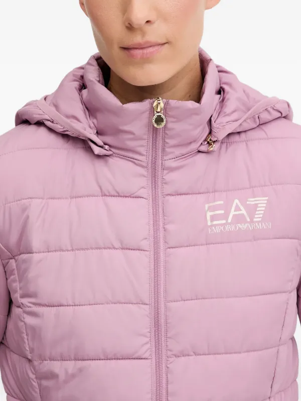 Ea7 Emporio Armani zip-fastening Padded Jacket | Pink | FARFETCH