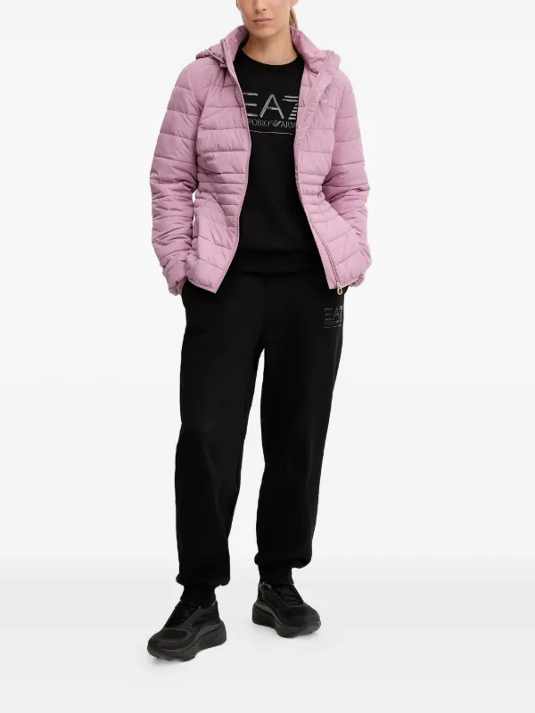Ea7 Emporio Armani zip-fastening Padded Jacket | Pink | FARFETCH