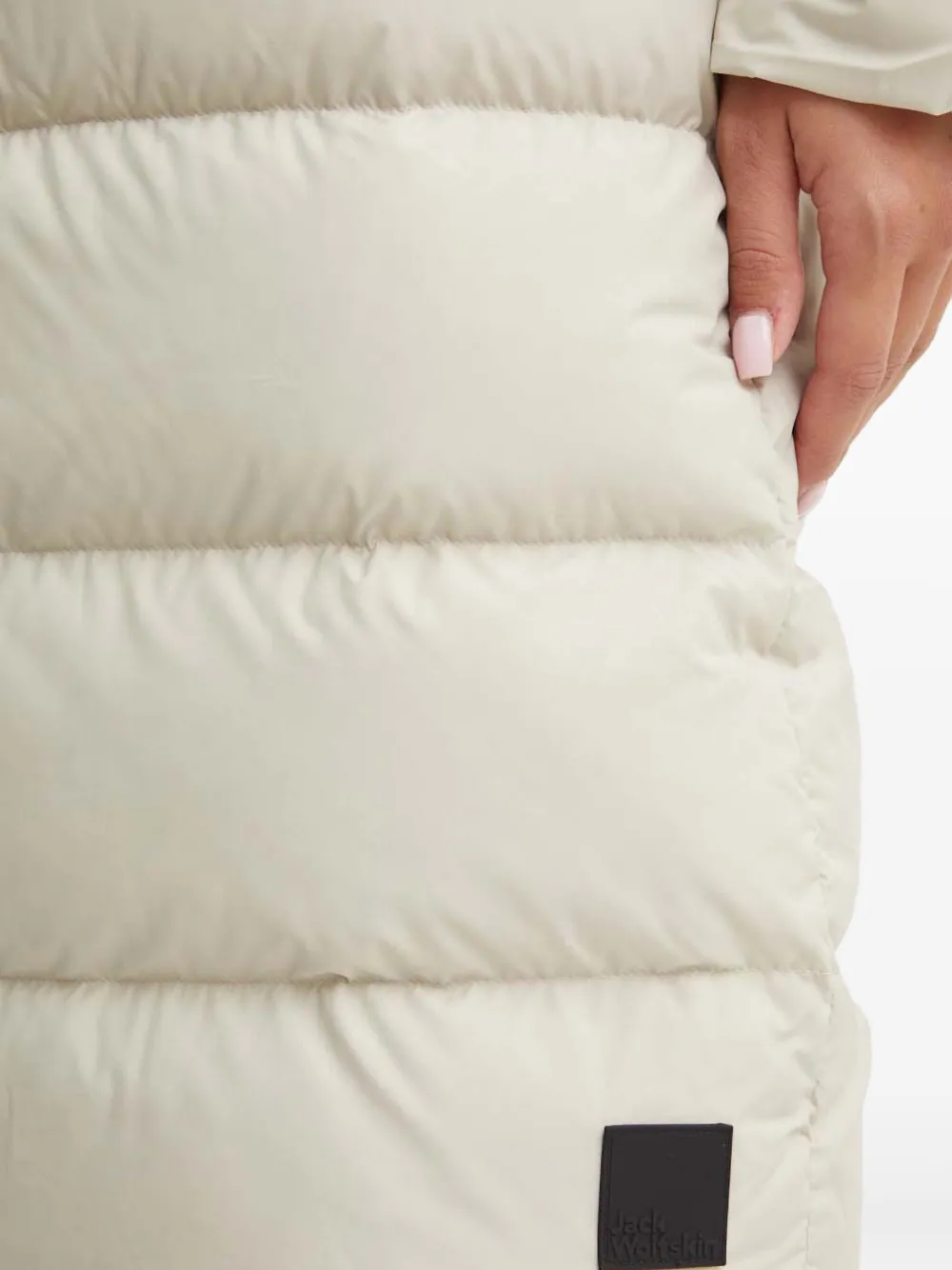 JACK WOLFSKIN Frozen Palace gewatteerde jas met capuchon Beige