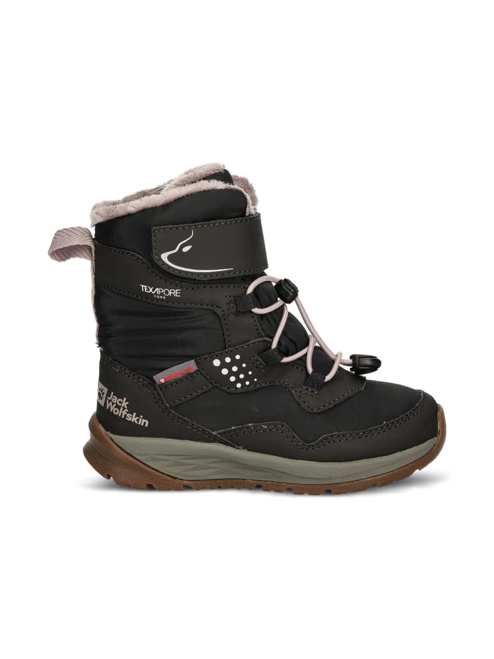  Jack Wolfskin Polar Bear Texapore High Drawstring Boots - Brown 