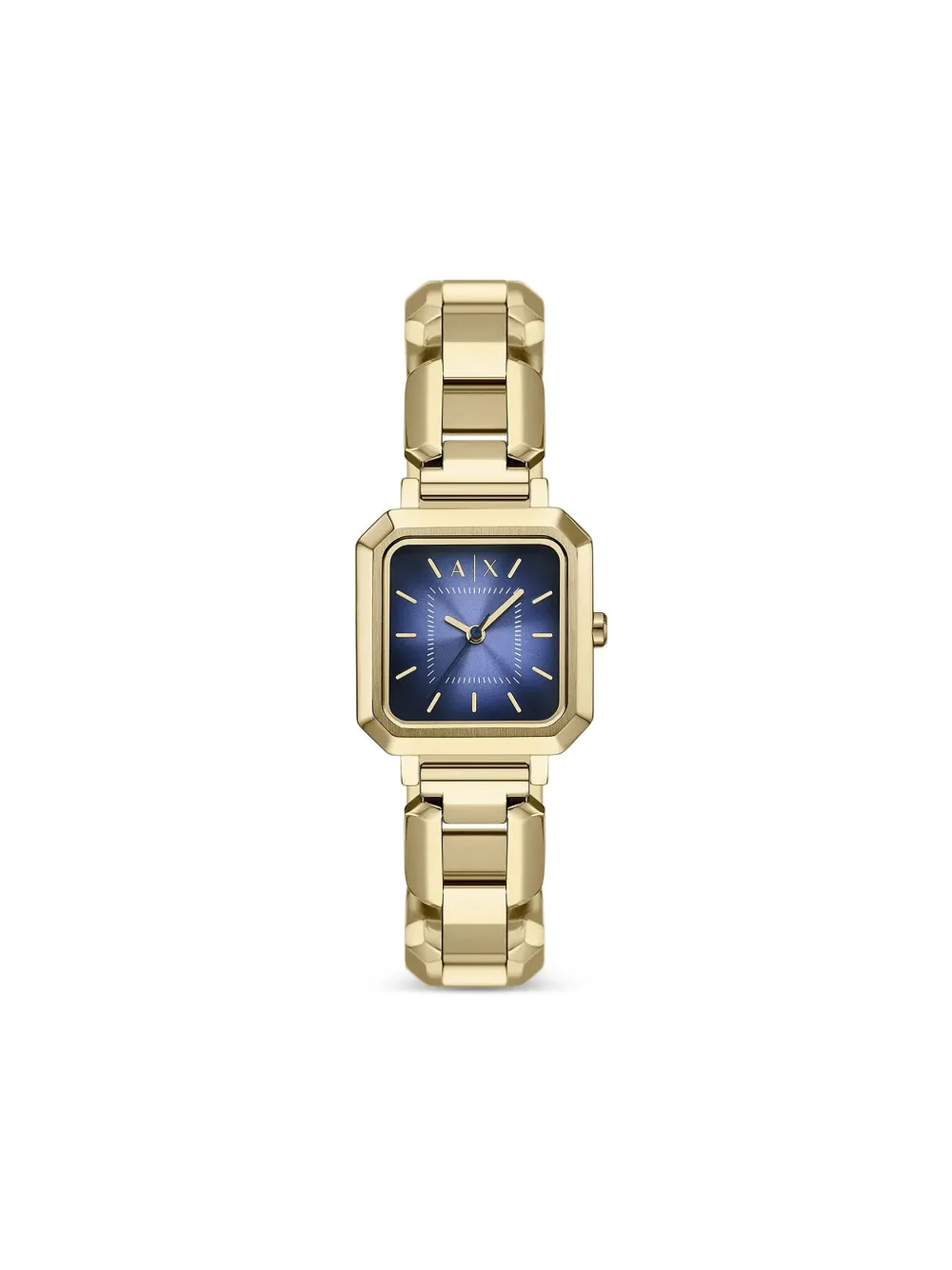Armani Exchange montre à design octogonal 42 mm - Bleu