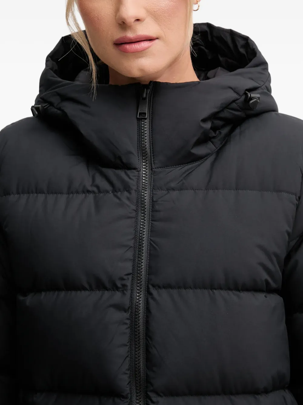 JACK WOLFSKIN Frozen Palace gewatteerde jas met capuchon Zwart