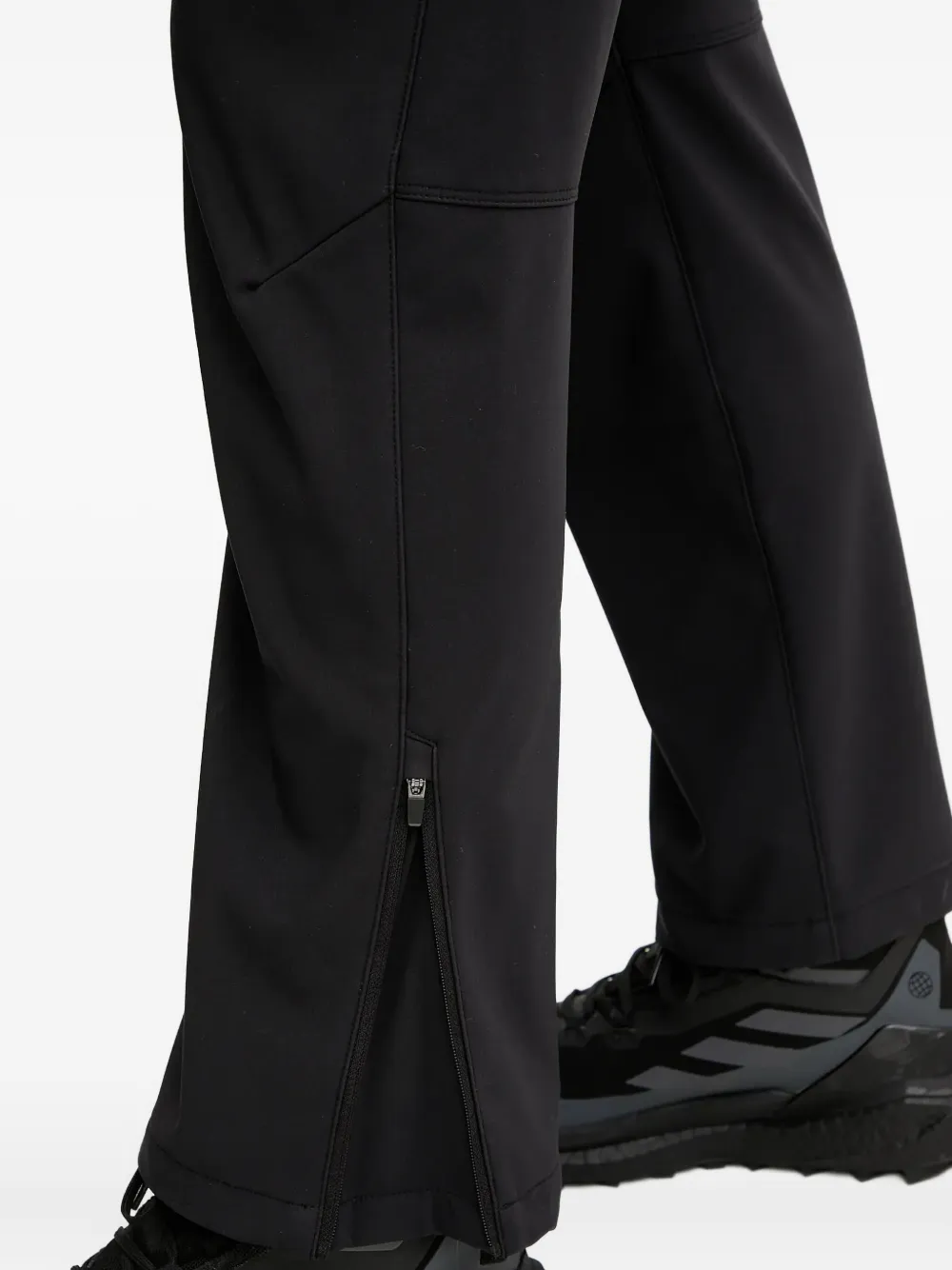 Jack Wolfskin Zip-up Performance Trousers In Black
